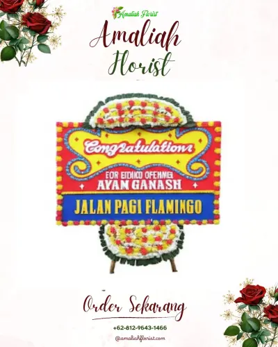 Bunga Papan Congratulation di Gedangrejo
